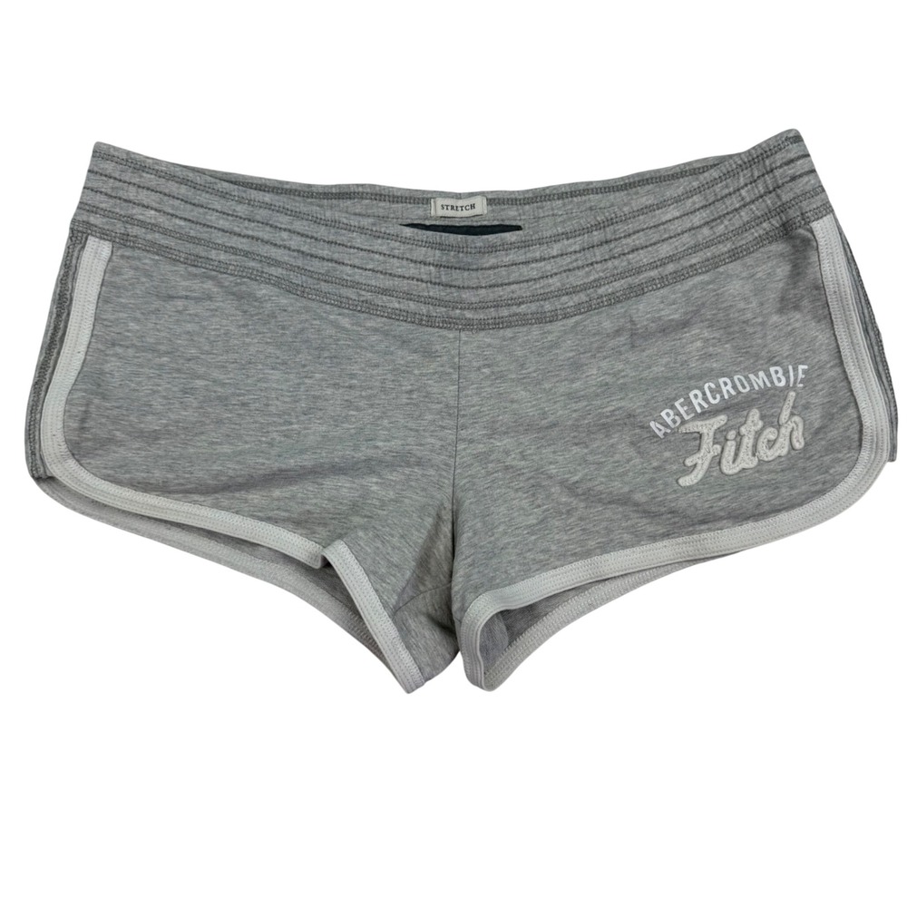 VTG Y2K Abercrombie & Fitch Gray Stretch  Lounge Micro Mini Shorts Low rise M